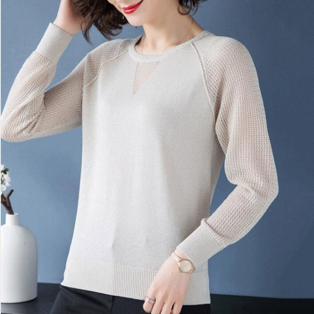 Round neck Long Sleeve Casual Jumper sweatshirt