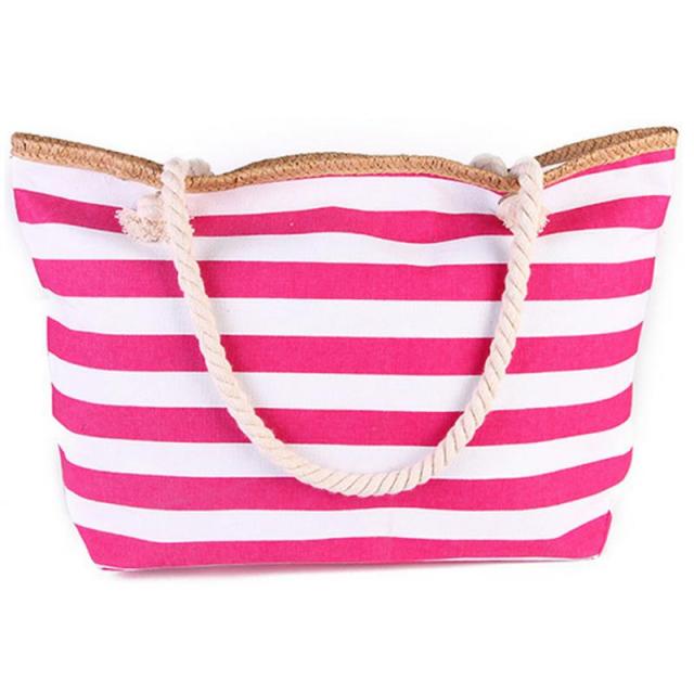 Canvas Beach Bag Hot Pink Large(Max Length>50cm)