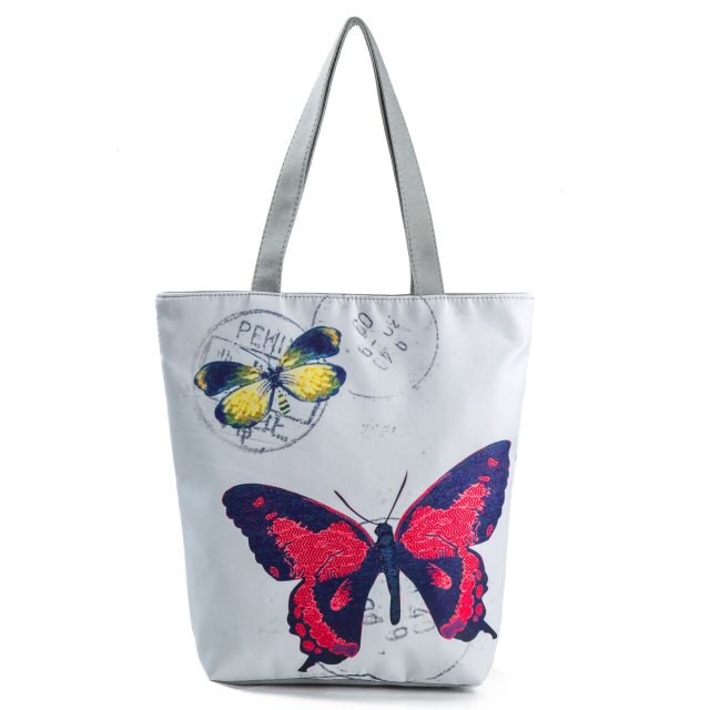 Canvas Print Shoulder Tote Bag 1130c