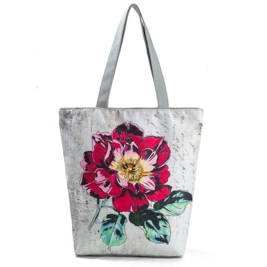 Canvas Print Shoulder Tote Bag 1130d