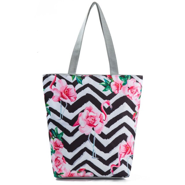 Canvas Print Shoulder Tote Bag 1130i