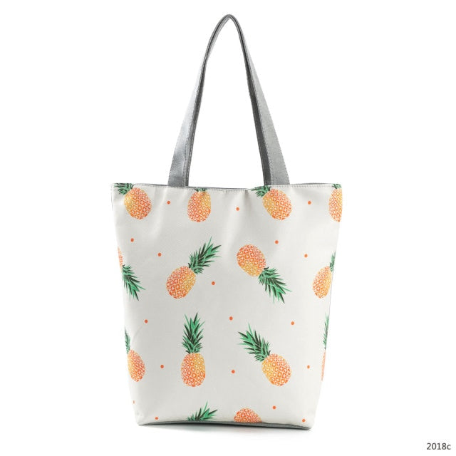 Canvas Print Shoulder Tote Bag 2018c