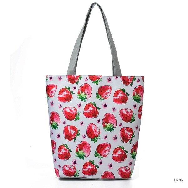 Canvas Print Shoulder Tote Bag 11163B