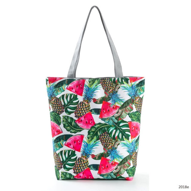 Canvas Print Shoulder Tote Bag 2018e