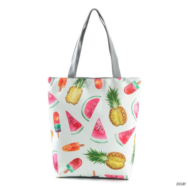 Canvas Print Shoulder Tote Bag 2018f