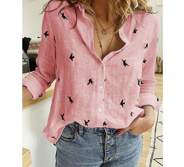 Long Sleeve Shirt Blouse