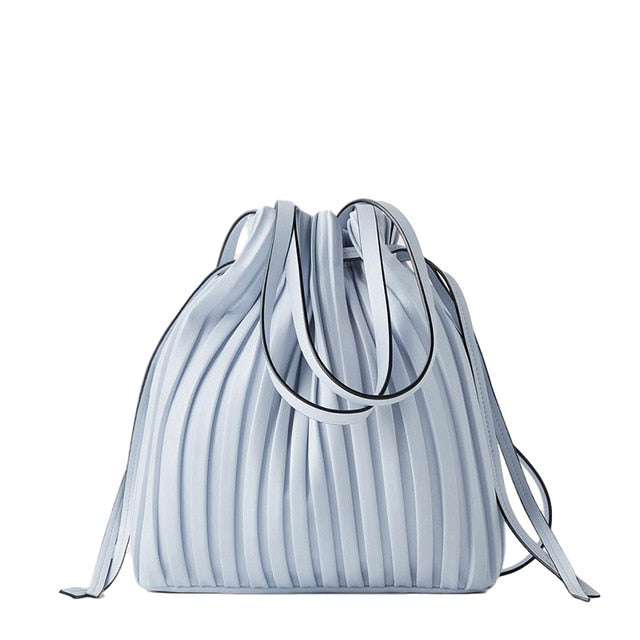 Pleated charming Bucket Bag