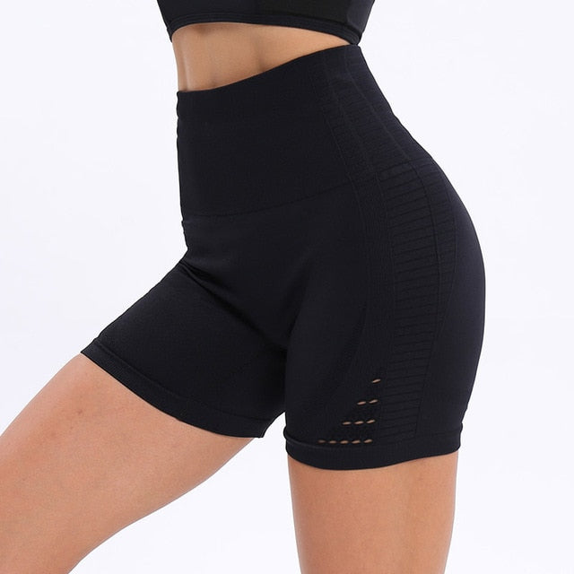 High Waist Gym Shorts Black shorts