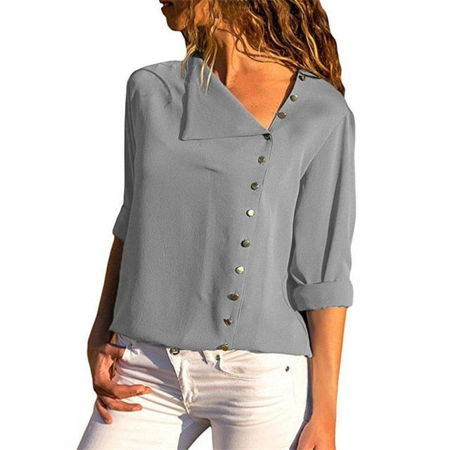 Long Sleeve button detail Blouse