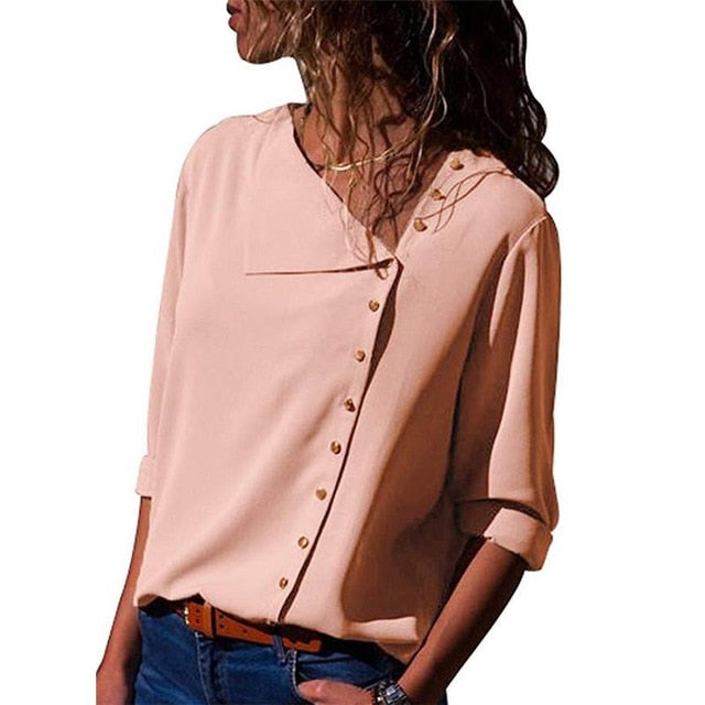 Long Sleeve button detail Blouse