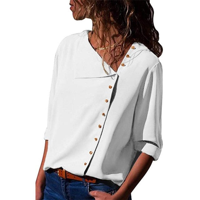 Long Sleeve button detail Blouse