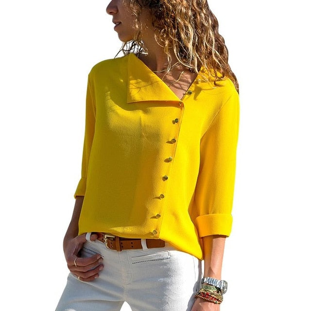 Long Sleeve button detail Blouse