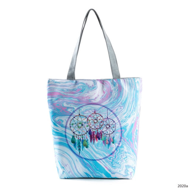 Canvas Print Shoulder Tote Bag 2020a