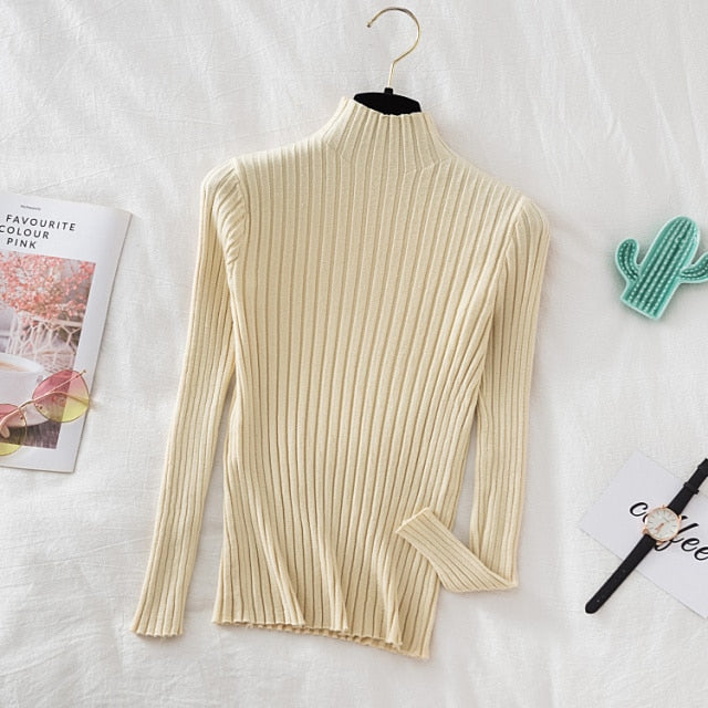 turtle neck long sleeve top