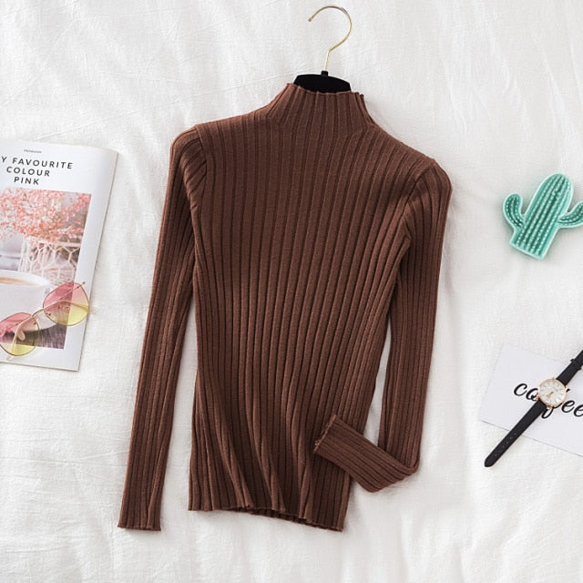 turtle neck long sleeve top