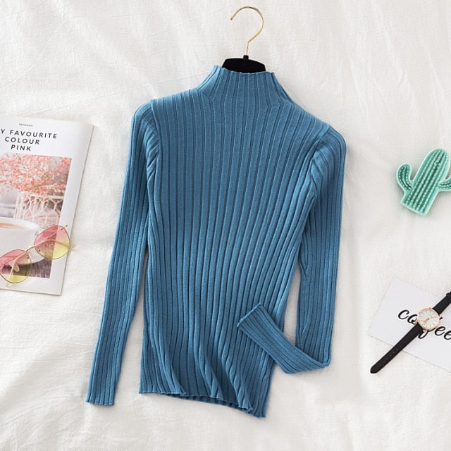 turtle neck long sleeve top