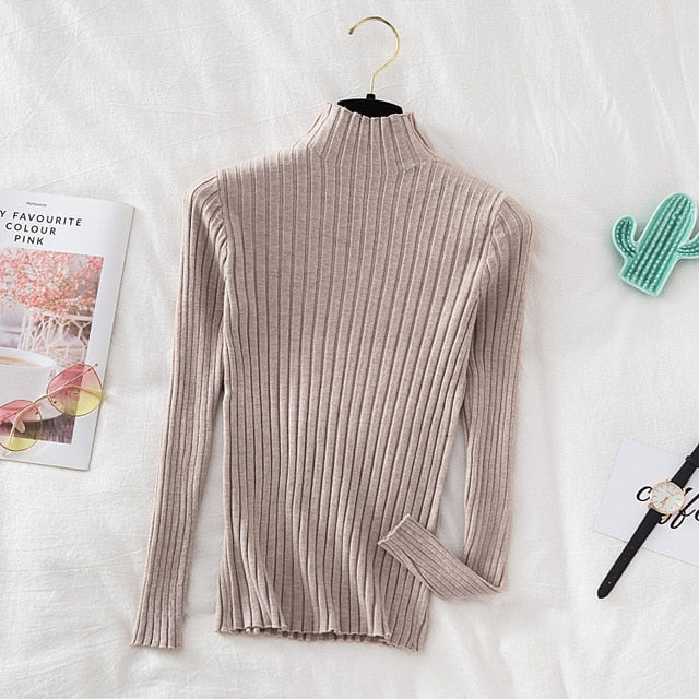 turtle neck long sleeve top