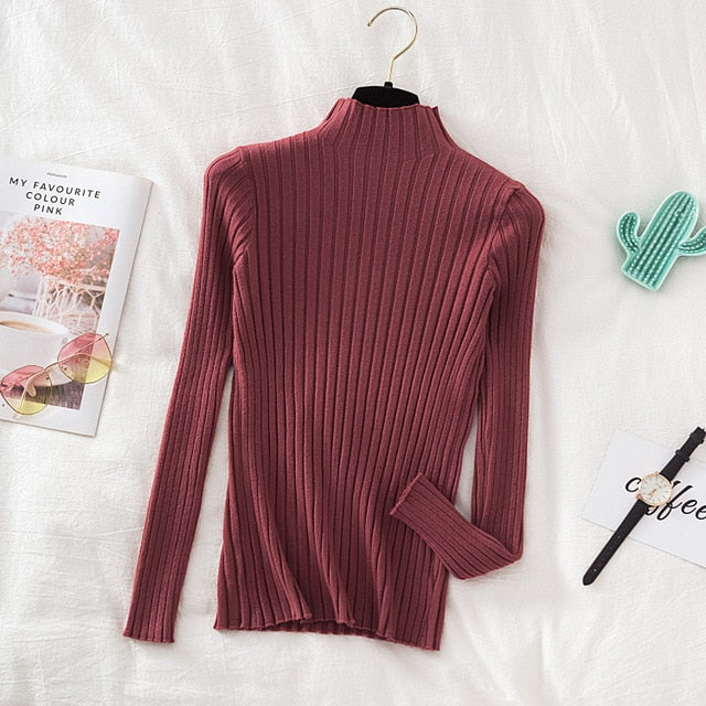 turtle neck long sleeve top