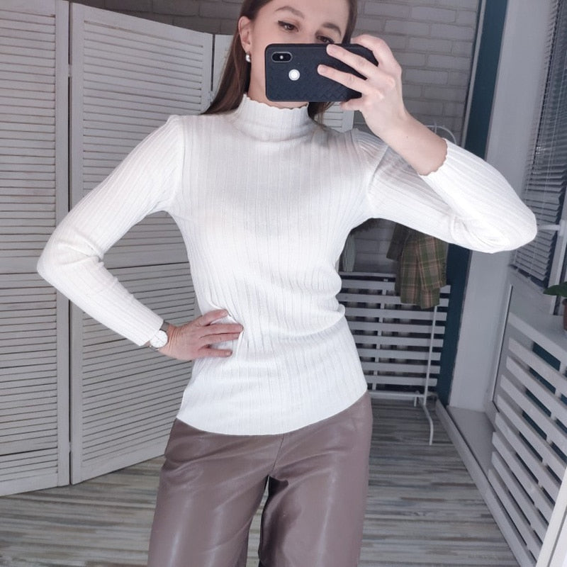 turtle neck long sleeve top