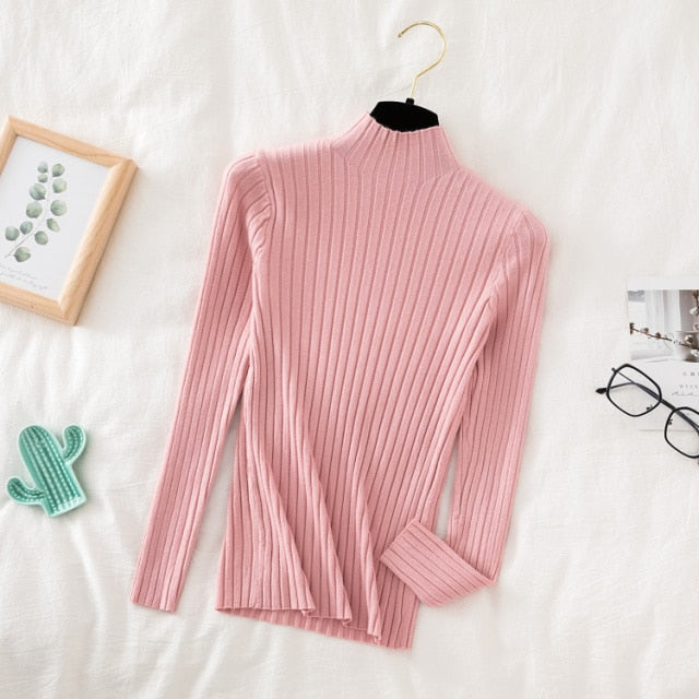 turtle neck long sleeve top