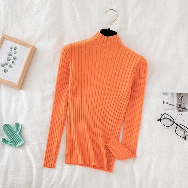 turtle neck long sleeve top