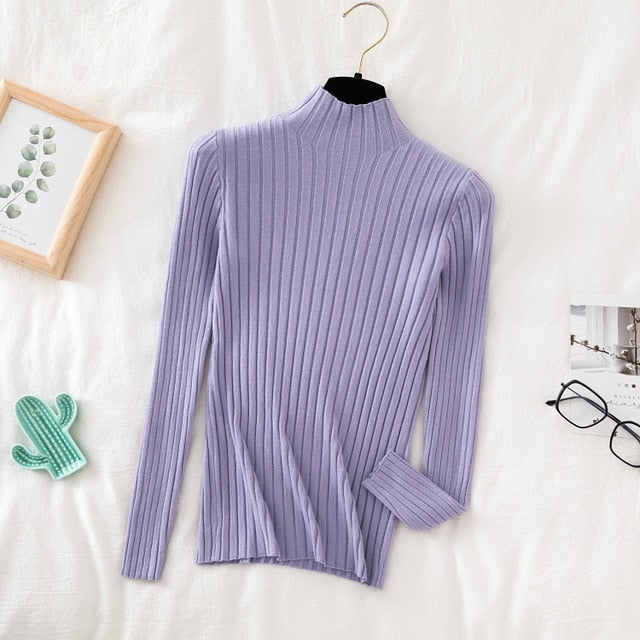 turtle neck long sleeve top