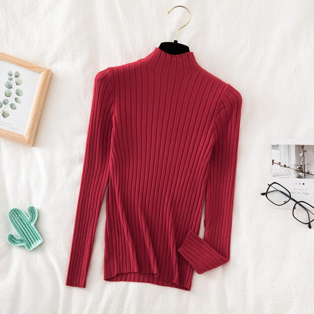 turtle neck long sleeve top