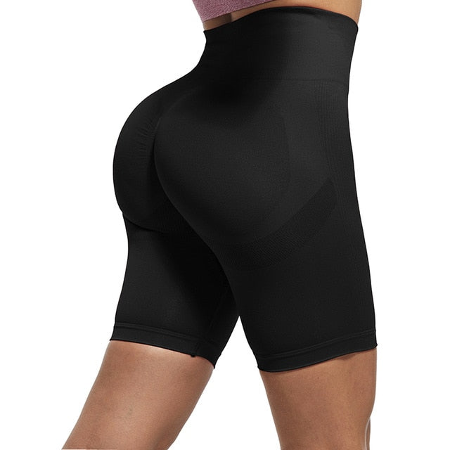 High Waist Push Up Gym Sport Leggings Short Leggings Black