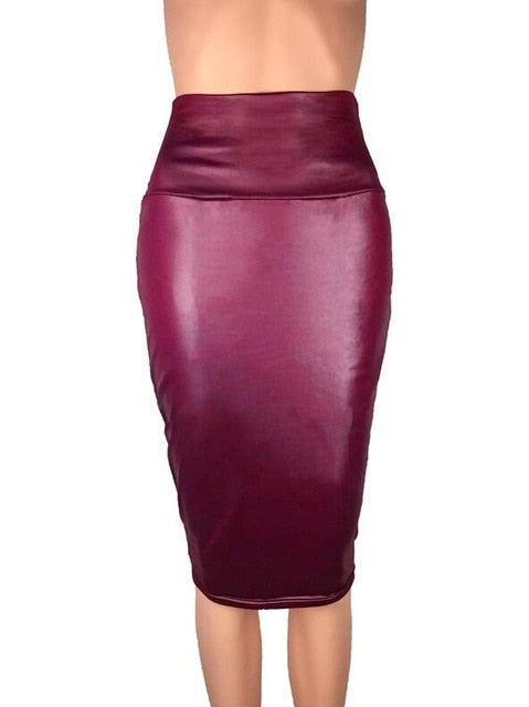 Leather Pencil Skirt