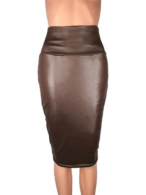 Leather Pencil Skirt