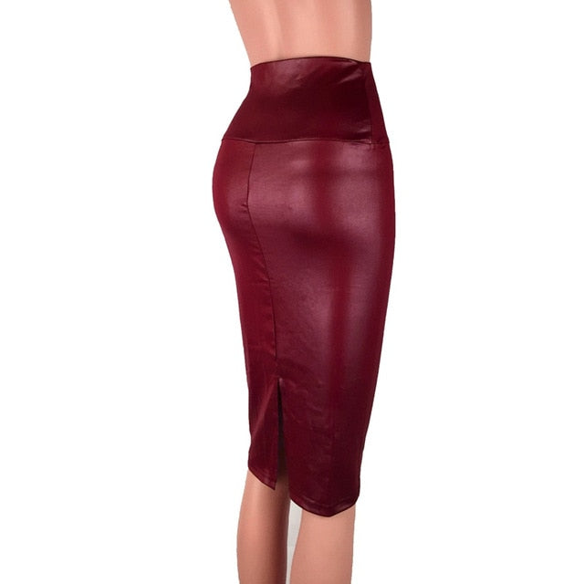 Leather Pencil Skirt