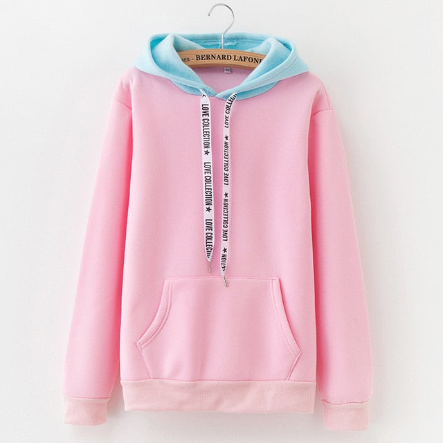 Pastel colour kangaroo Pocket Hoodie