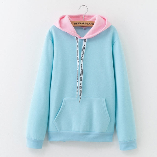 Pastel colour kangaroo Pocket Hoodie