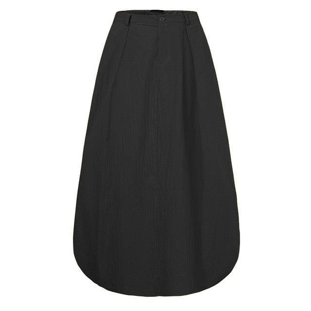 Summer Boho style Maxi Skirt Black