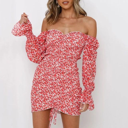 Floral print long sleeve Dress