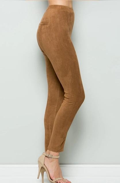 Suede look Trousers