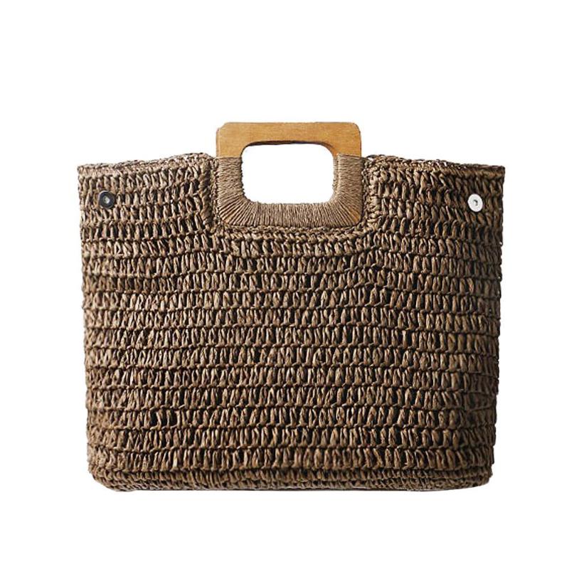 Vintage Bohemian Straw Handbag