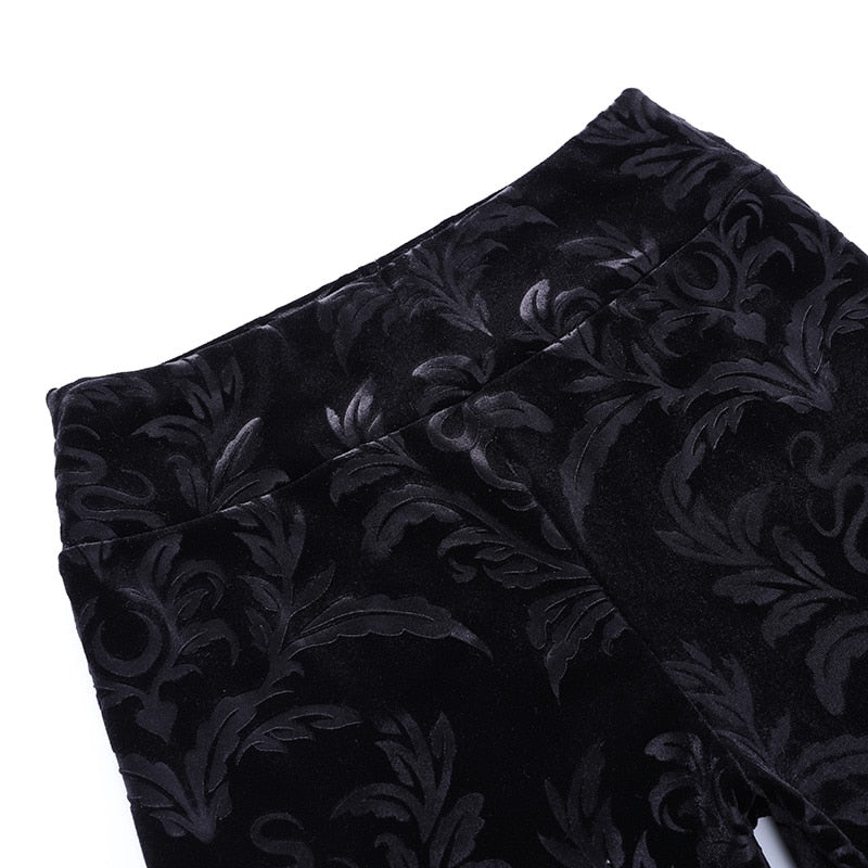 High Waist Leggings Velvety Trousers