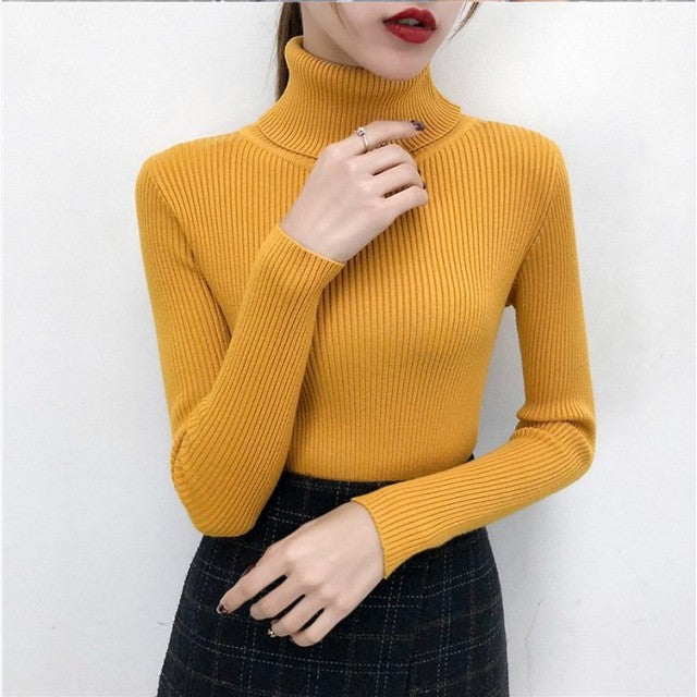 Knitted turtleneck Top