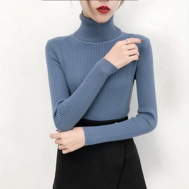 Knitted turtleneck Top