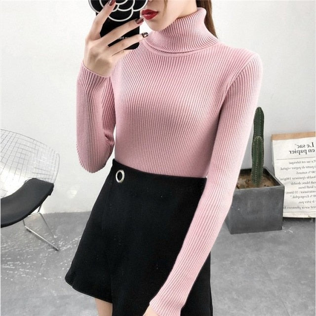 Knitted turtleneck Top