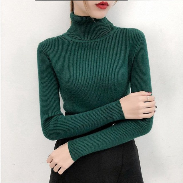 Knitted turtleneck Top