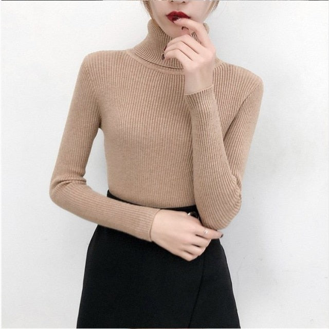 Knitted turtleneck Top