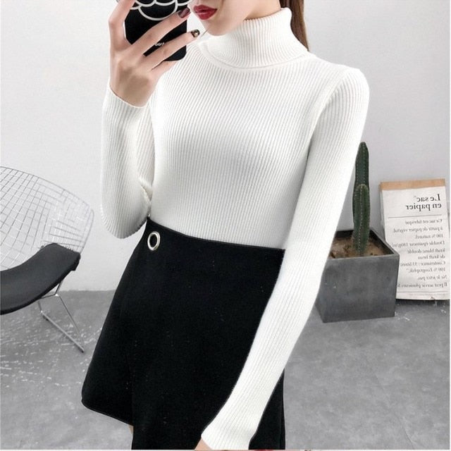 Knitted turtleneck Top