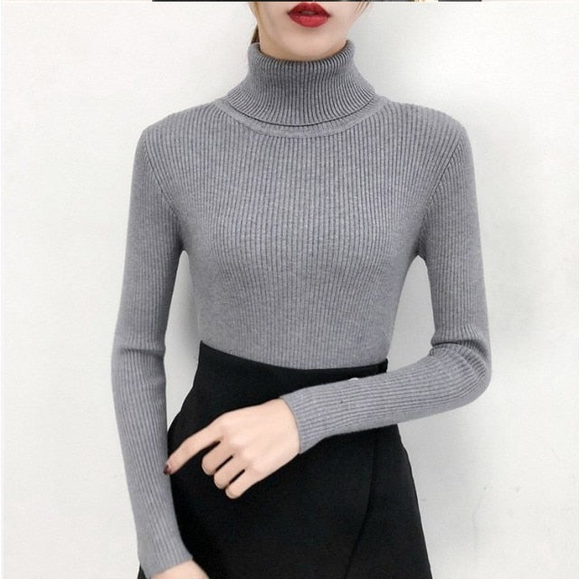 Knitted turtleneck Top