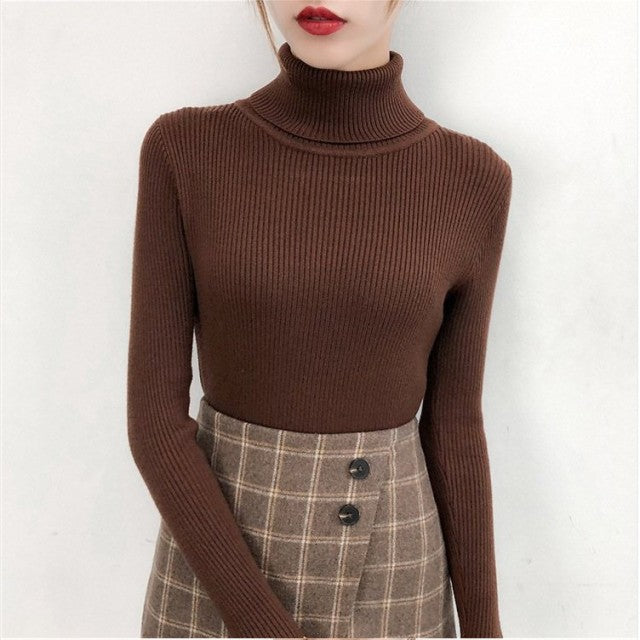 Knitted turtleneck Top