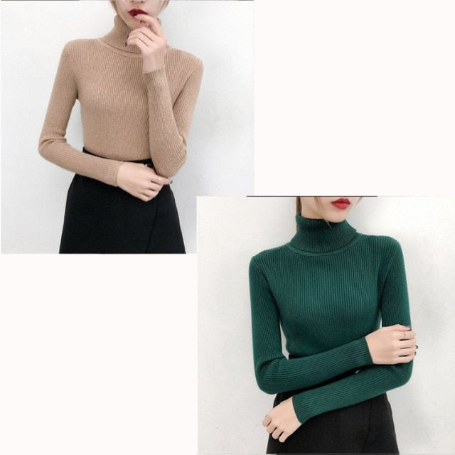 Knitted turtleneck Top