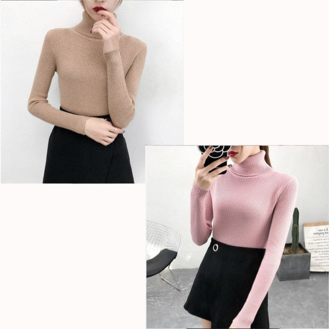 Knitted turtleneck Top