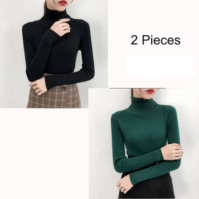 Knitted turtleneck Top