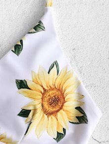 Sunflower Printed Bikini Set